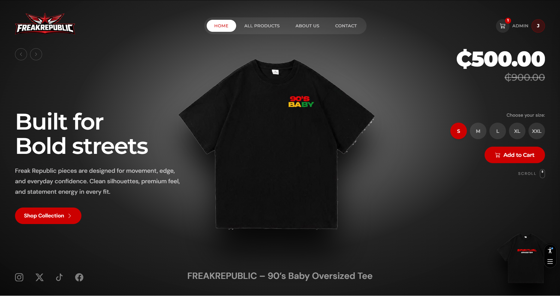 Freak Republic - Portfolio Project by Jason Addy