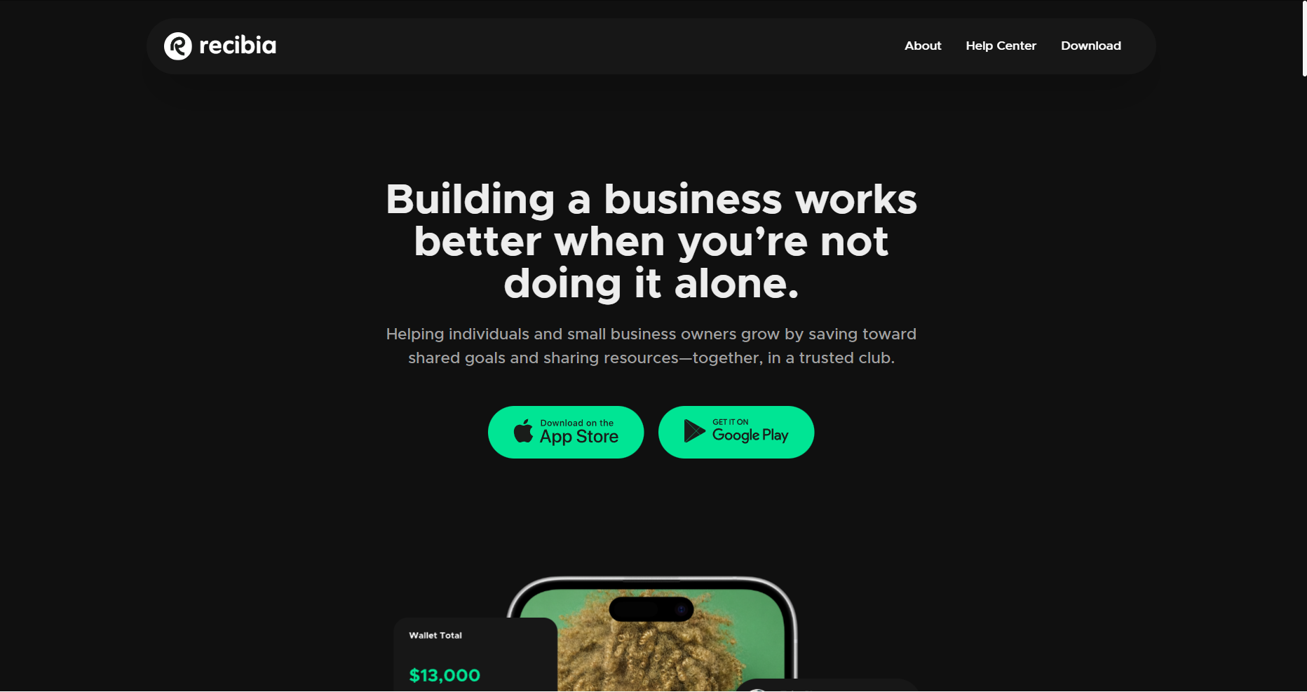 Recibia - Portfolio Project by Jason Addy